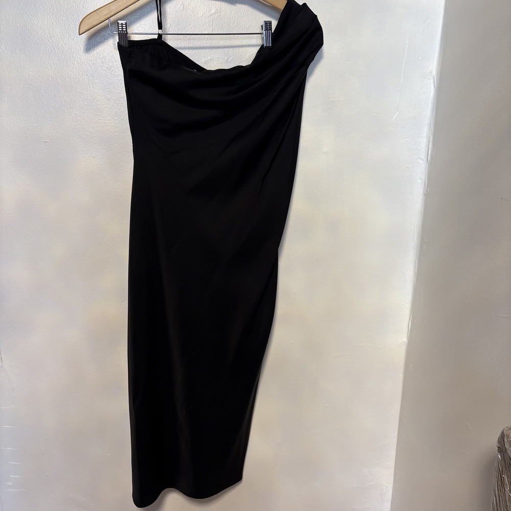 PRETTYGARDEN One Shoulder Dresses for Women 2025 Summer Size L Black‎